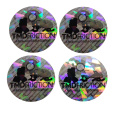 Custom various types 3D hologram security stickers round 3d laser holographic label